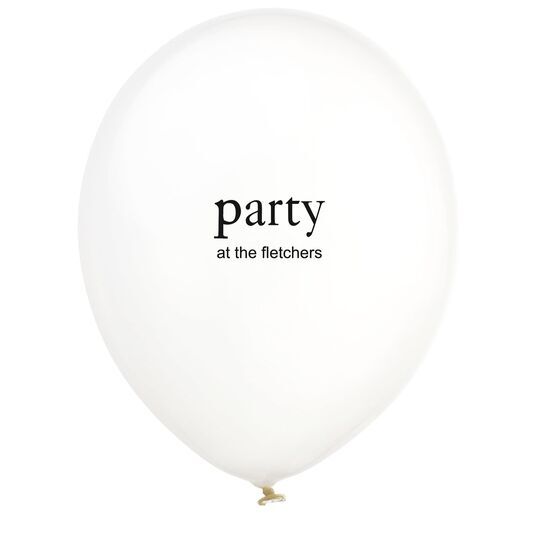 Big Word Party Latex Balloons